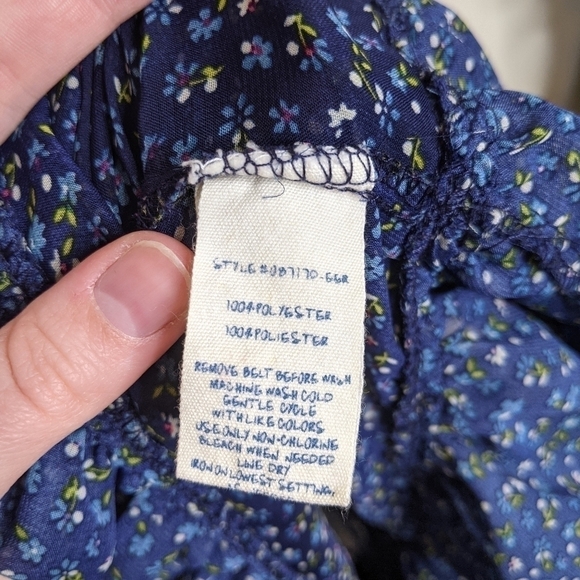 Olsenboye Micro Floral Ruffled Prairie Maxi Dress - Picture 6 of 7